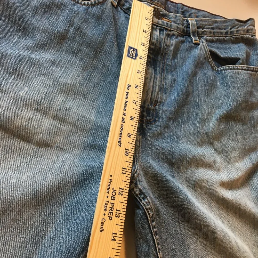Eddie Bauer Jeans Mens Size 32 Loose Fit Distressed VTG Y2K
